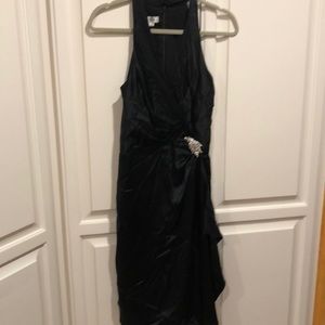 Kay Unger silk satin cocktail dress